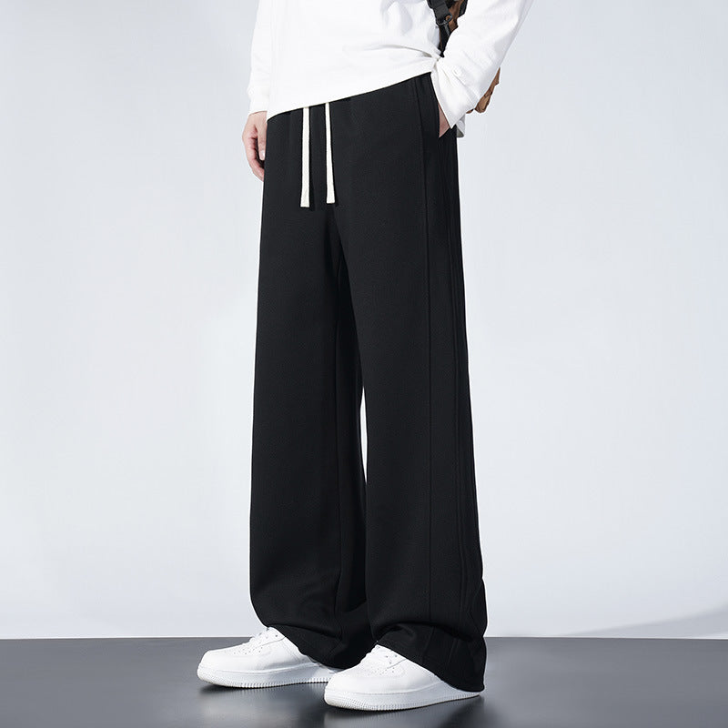 Men’s Autumn Winter Sweatpants 2025 Loose Trendy Straight Casual Pants