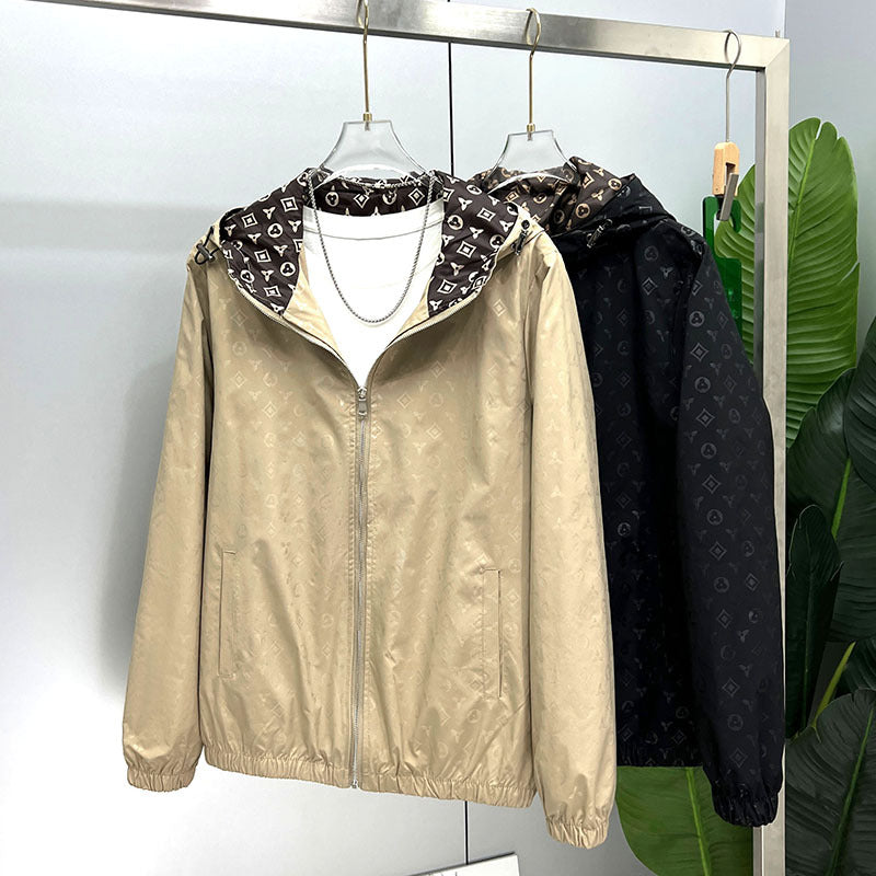 Men’s Retro Printed Jacket – Euro-American Style