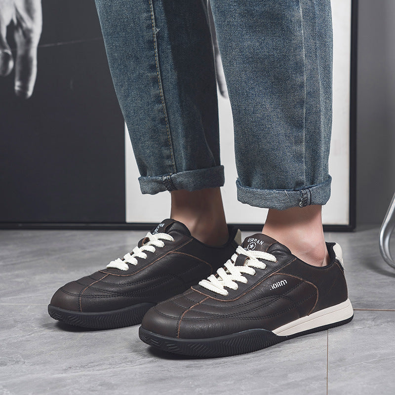 Retro Forrest Gander Leather Training Shoes – Men’s Jogging 2025