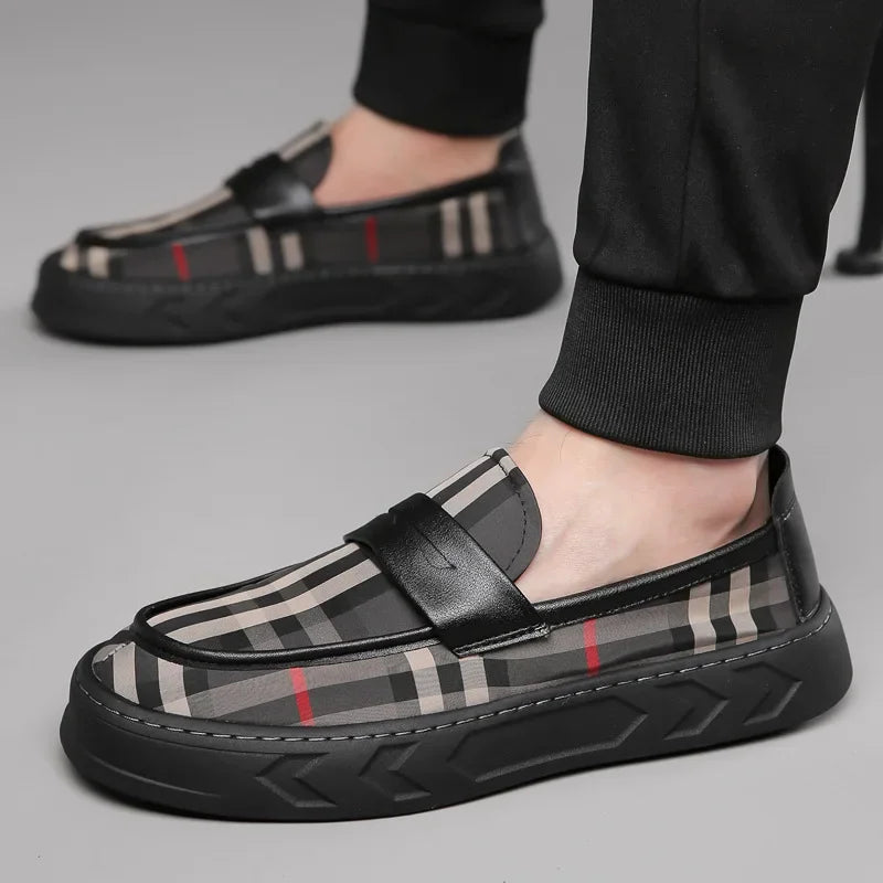 Men’s British Bean Shoes | Casual Slip-On Leather Style