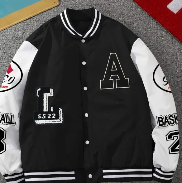 2025 Men's Loose Baseball Jacket – Spring Autumn Streetwear