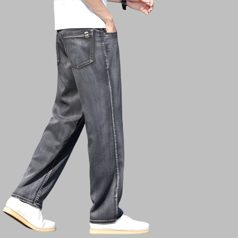 2025 Men’s Tencel Jeans – Summer Loose Cool Long Pants