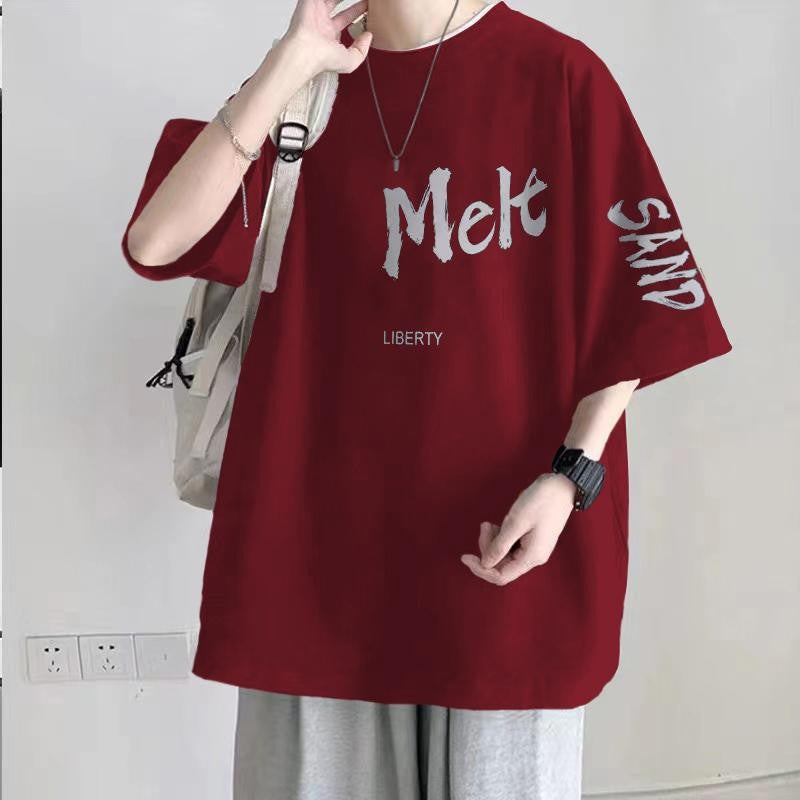 Plus Size Cotton T-Shirt – Loose Fit for 100–150kg Men