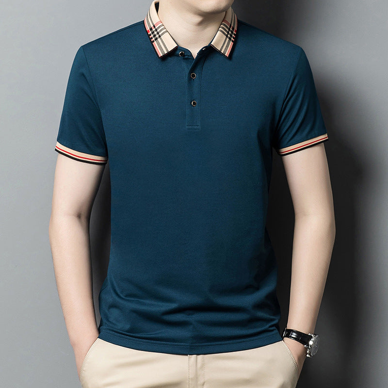 High-End Men's Polo Shirt Lapel Summer T-Shirt