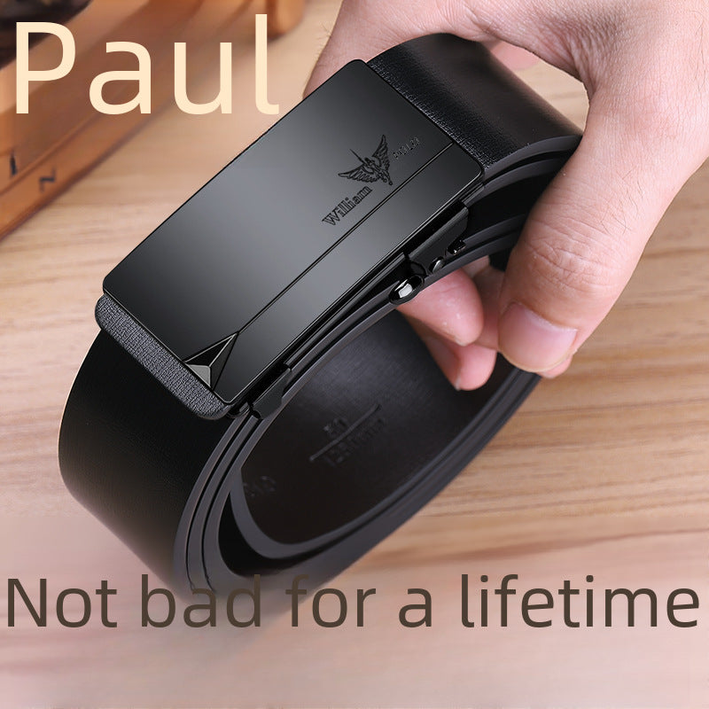Men's Leather Belt | 2025 Auto Buckle Formal Belt