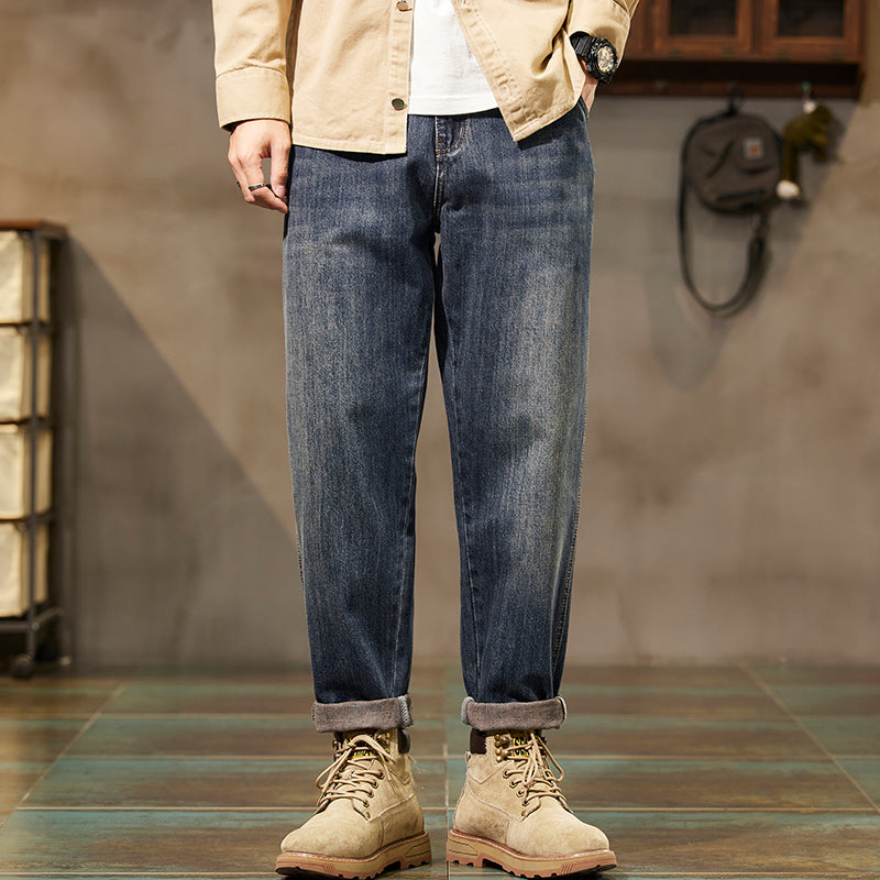 Men’s American Loose Jeans | 2024 Trendy Straight Fit