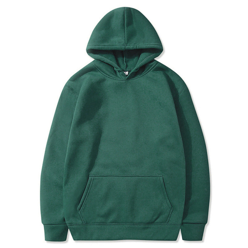 Unisex Solid Color Hoodie & Sweater Set
