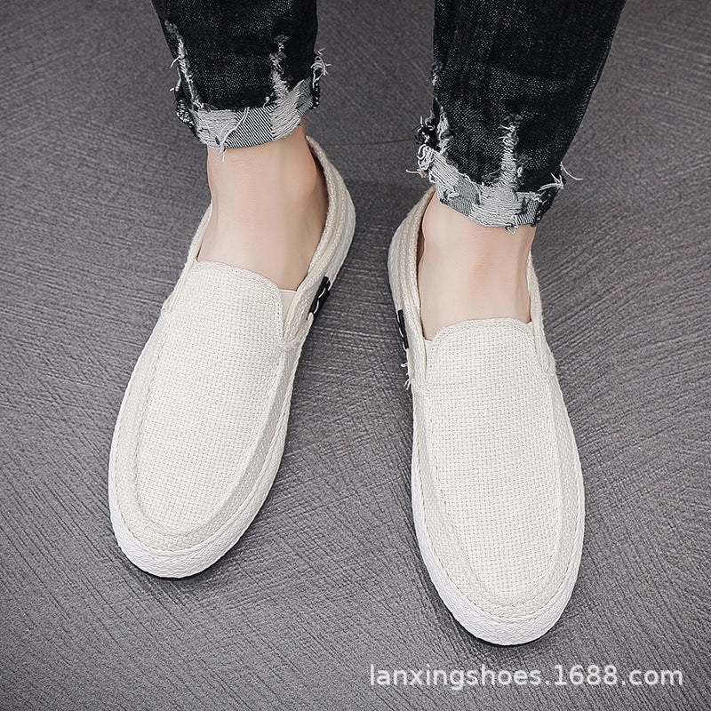 Men’s Breathable Slip-On Canvas Shoes | Old Beijing Fisherman