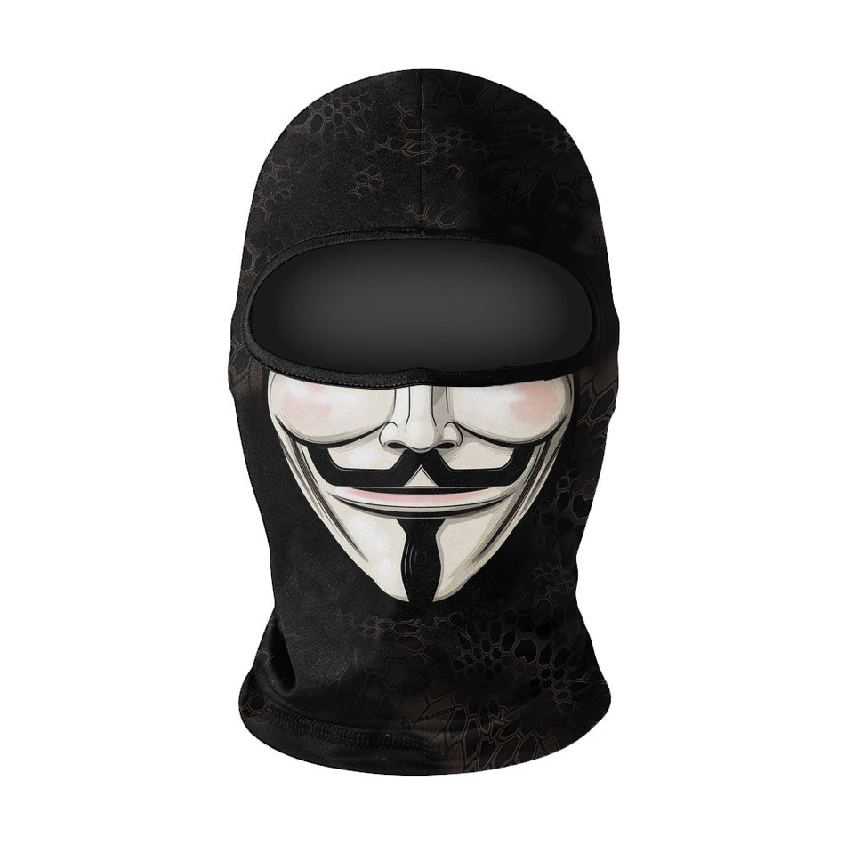 Clown Full Face Motorcycle Mask – Ice Silk Windproof Riding Headgear
