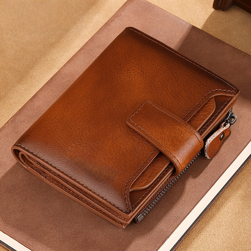 Genuine Leather Card Holder Wallet – Large Capacity 2025