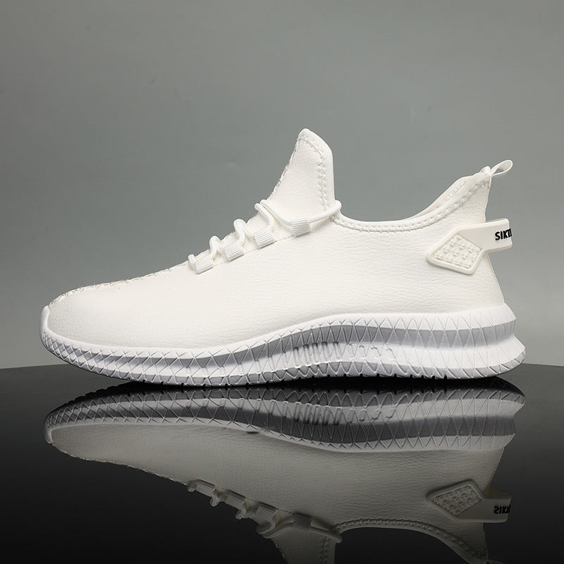 Unisex Leather Sneakers – Casual Travel Shoes