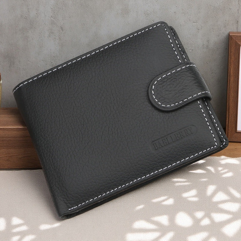 2025 Korean Style Men’s Genuine Leather Wallet