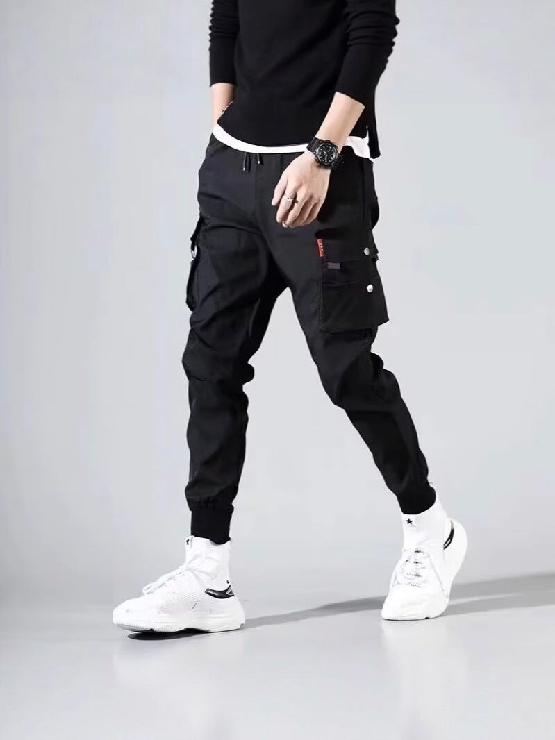 Men’s Summer Cargo Joggers – Loose & Multi-Pocket Trendy
