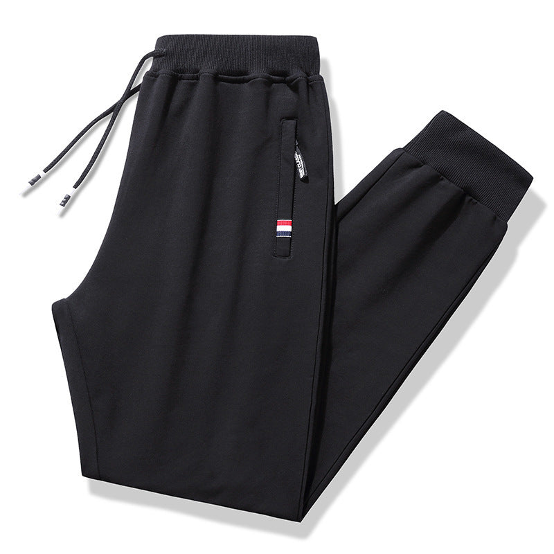 Men’s Cotton Sports Pants – Loose Straight Casual Sweatpants
