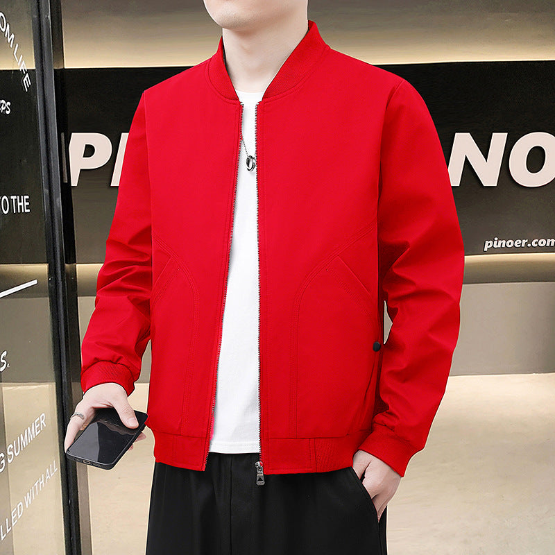 Men’s Spring Autumn Loose Aviator Jacket