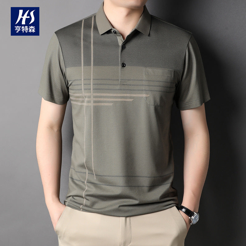 Ice Silk Polo T-Shirt with Pocket for Men Nepal