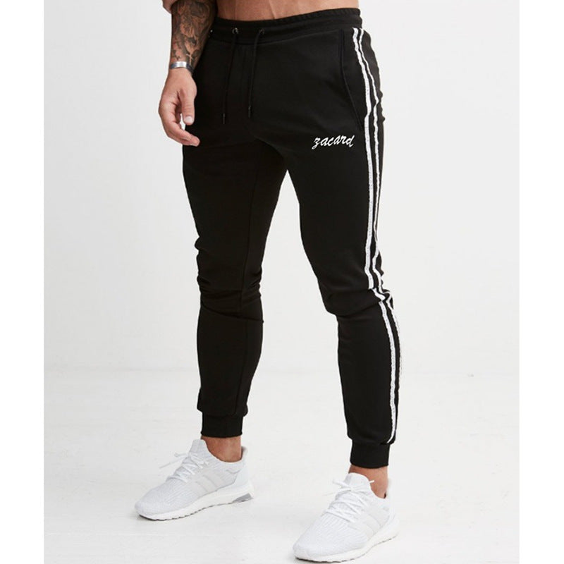 Striped Summer Harem Joggers – Slim Leg Pants Men
