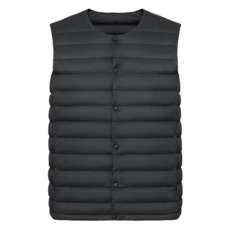 Men’s 2024 Lightweight White Duck Down Vest
