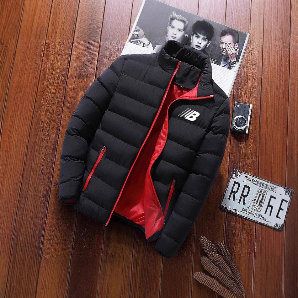 Men’s Winter Cotton Coat Stand Collar Outdoor Warm Jacket