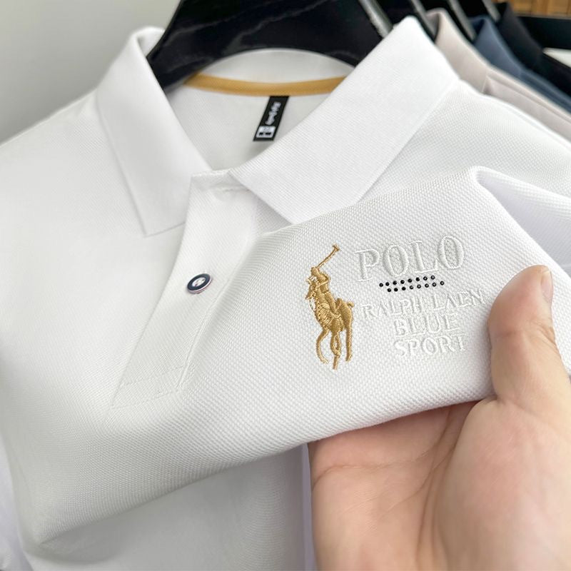 Men’s Polo for Office – Solid Color & Embroidered Style