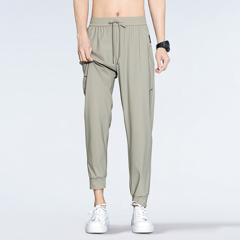 Men’s Ice Silk Pants – Quick-Dry & Stretch Fit