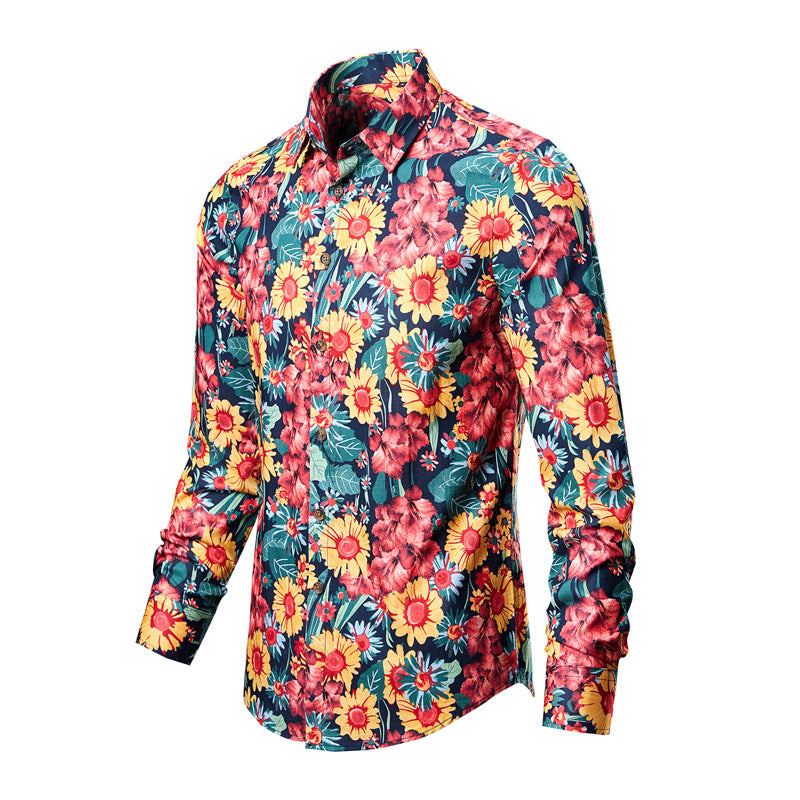 Men’s Floral Print Shirt | Slim Fit