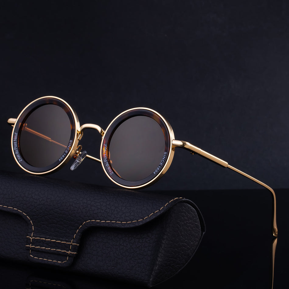 Round Frame Contrast Sunglasses | Retro 2025 Look