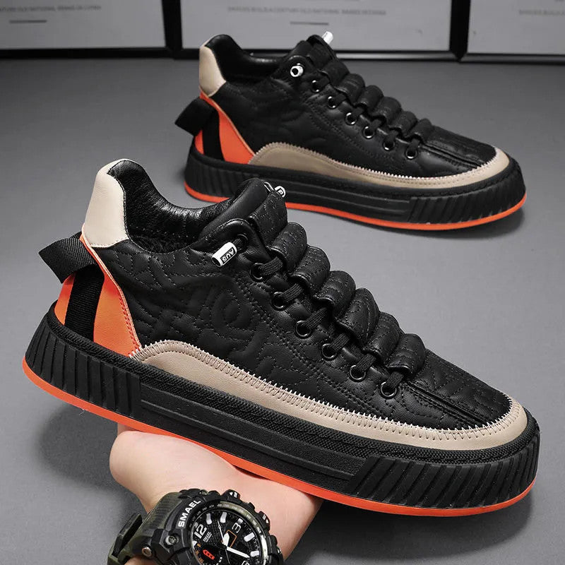 Men’s Thick Sole Sneakers – Trendy, Light & Sporty 2025