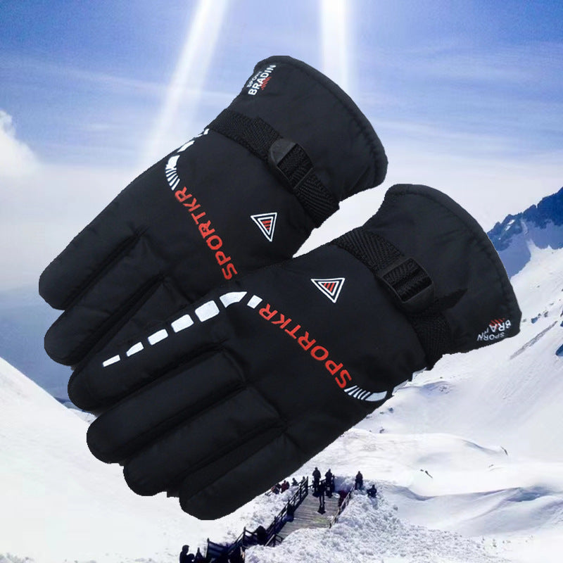 Men’s Thick Velvet Winter Cycling Gloves – Warm Anti-Skid Ski Gloves Wholesale