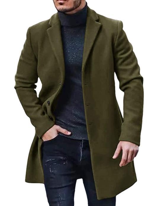 2022 Men’s Multi-Color Woolen Windbreaker Coat