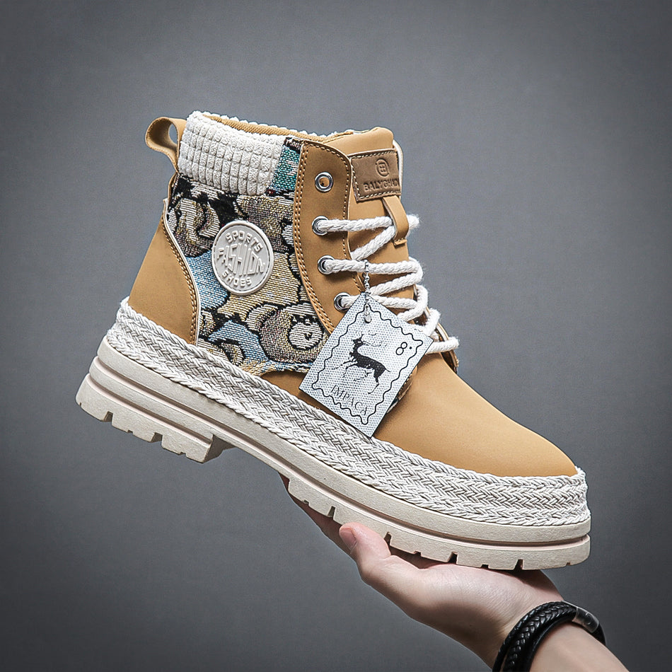 Plus-Size Martin Boots – Fashion High-Tops, Size 45–47
