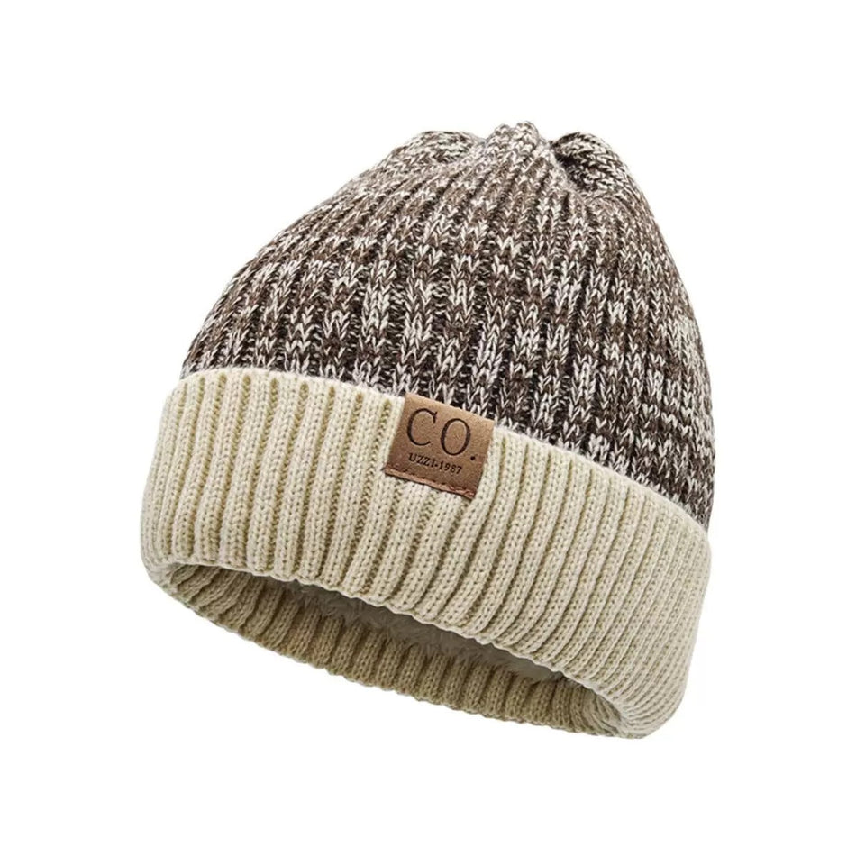 Korean Wool Winter Hat – Thick Warm Knitted Beanie for Men & Women 2025