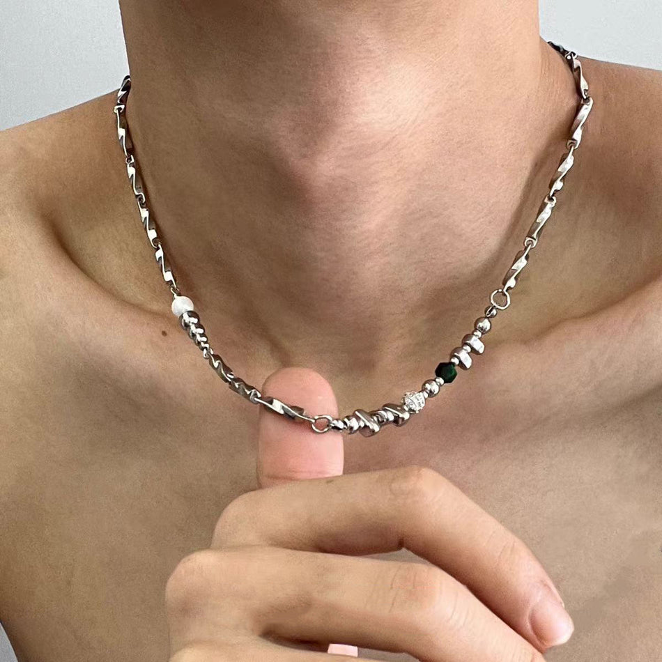 Men’s Titanium Steel Hip-Hop Necklace – Cold Style Chain