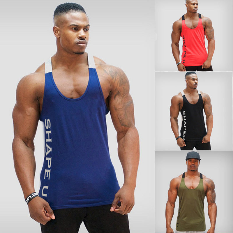 Men’s Contrast U-Collar Vest