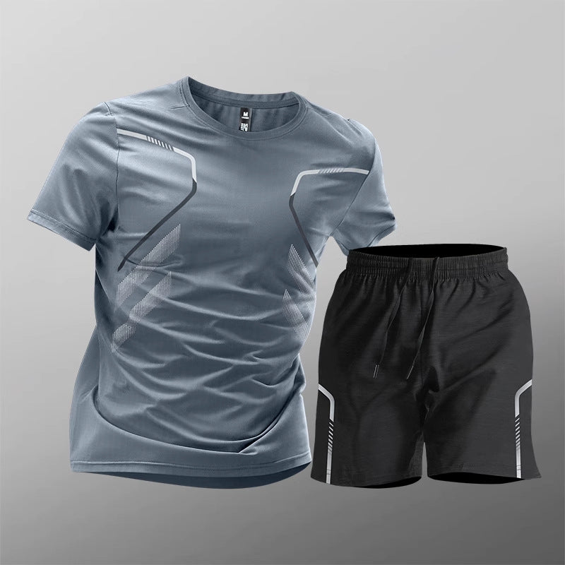Men's Ice Silk Sports Set – Quick-Dry Summer Outfit