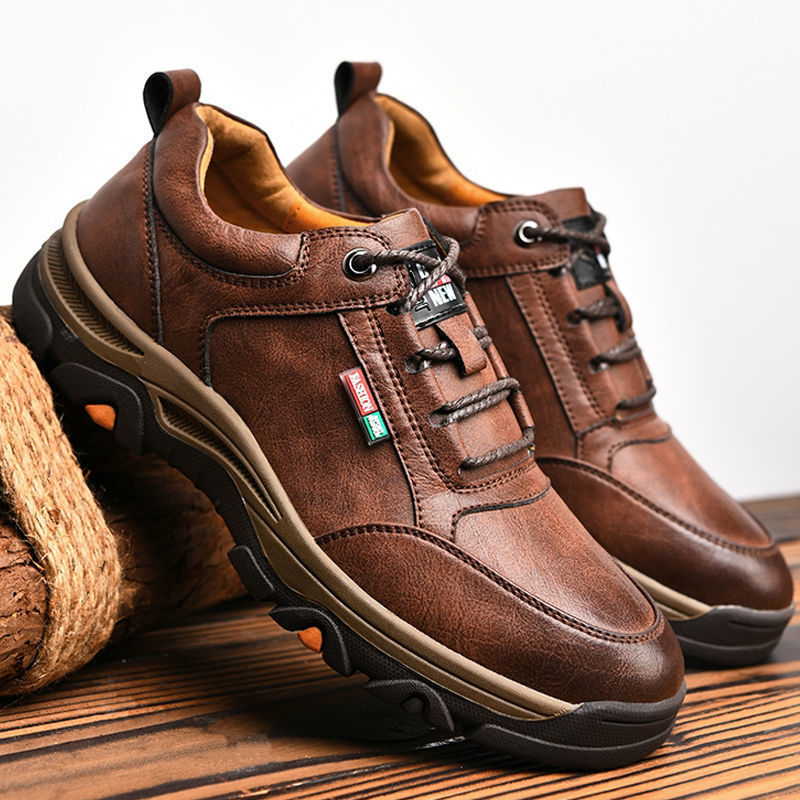 2024 Men’s Leather Hiking Shoes – British Business Style