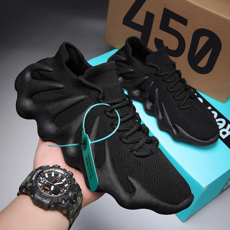 Volcanic Sole Mesh Sneakers | Breathable Woven Running