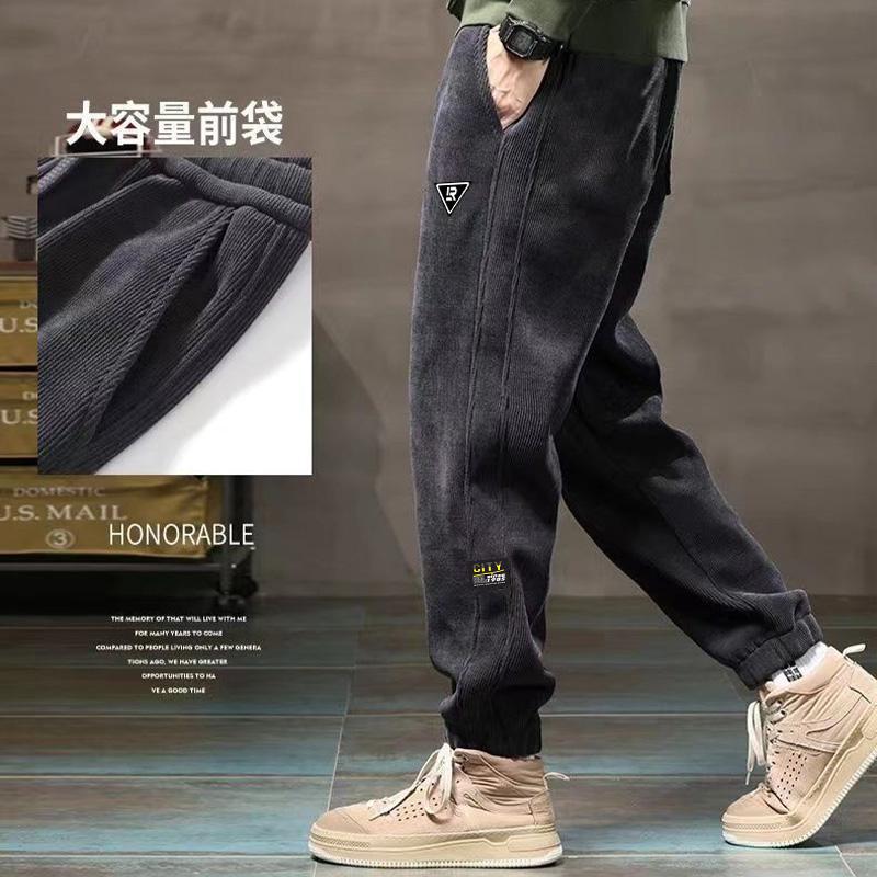 Men’s Corduroy Sports Pants – Loose Fit Spring & Autumn