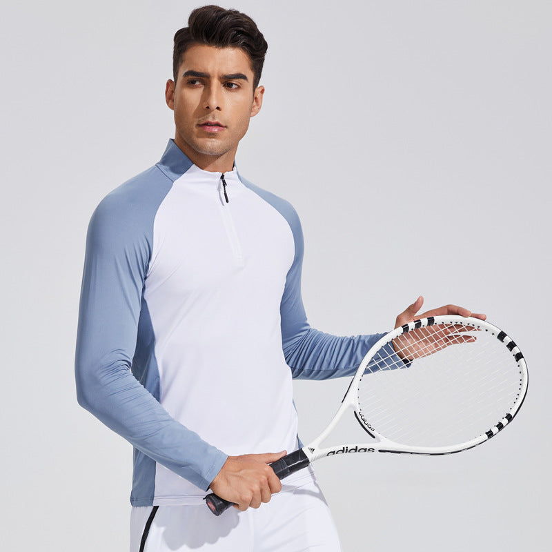 Half-Zip Quick-Dry Sports Top | Men's Running Shirt