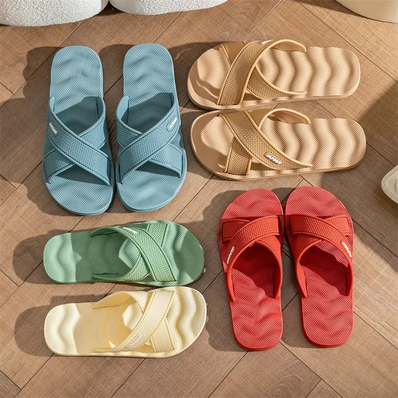 Plus Size EVA Massage Slippers | Thick Sole for Summer