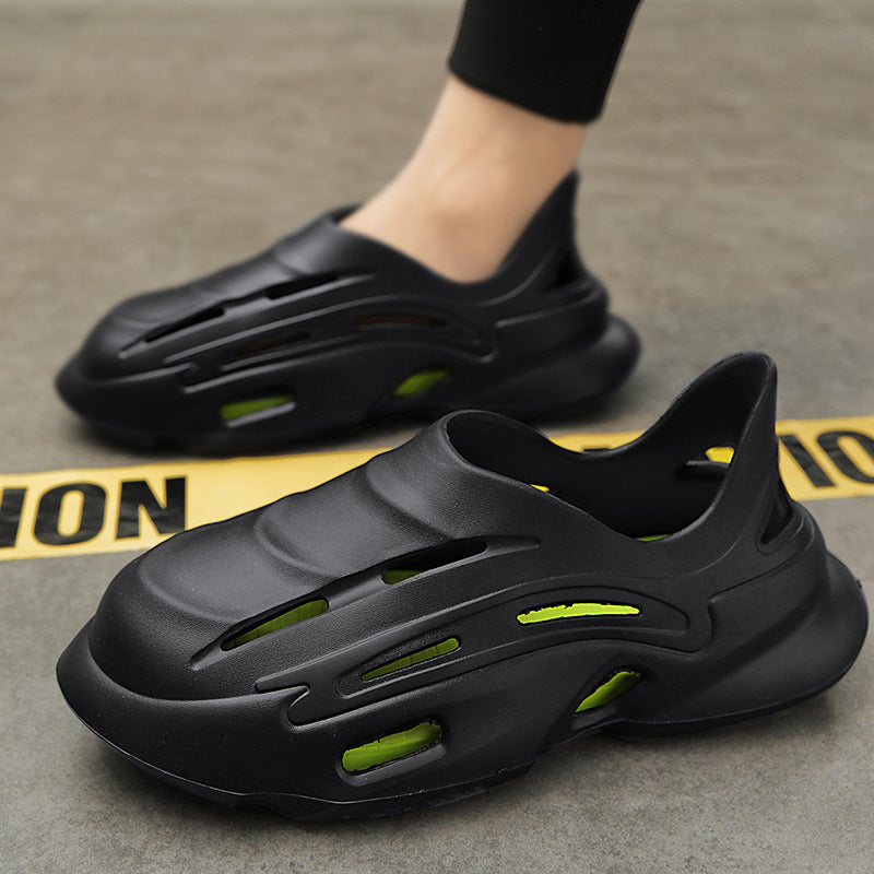 Men’s Summer Hole Shoes | Non-Slip Baotou Coconut Sandals