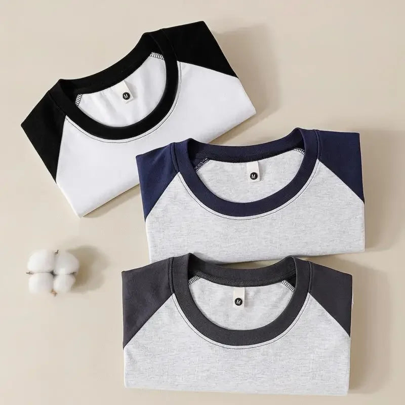 230g Heavy Cotton Contrast Tee – Unisex Streetwear Style