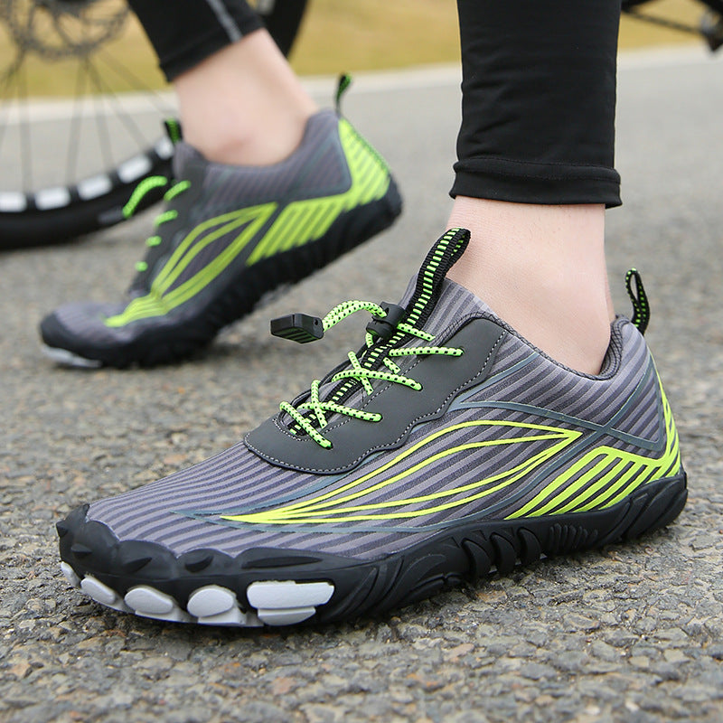 Thickened Five-Finger Mesh Hiking Shoes | Breathable Climbing