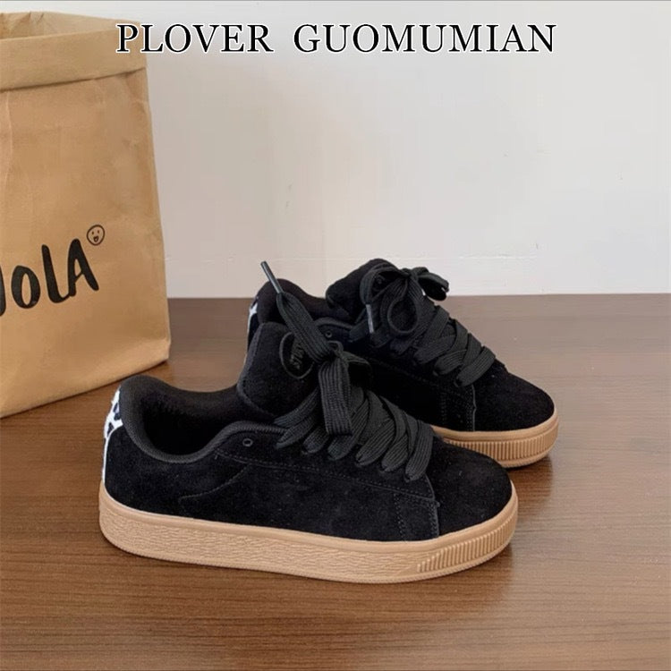 Black Board Shoes – Hong Kong Style Spring Fashion