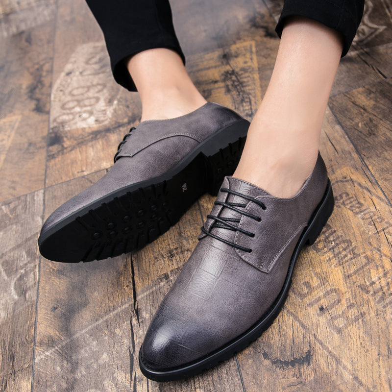 Men's Leather Dress Shoes – Korean Style & Casual Comfort