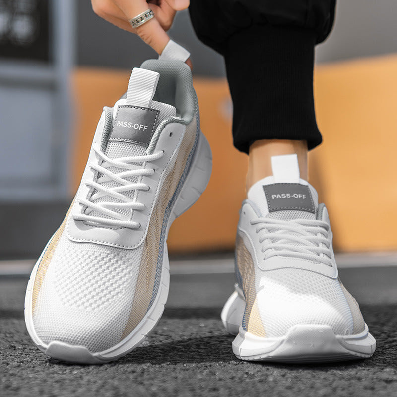 Fly-Knit Sports Running Shoes for Men Non-Slip 2025