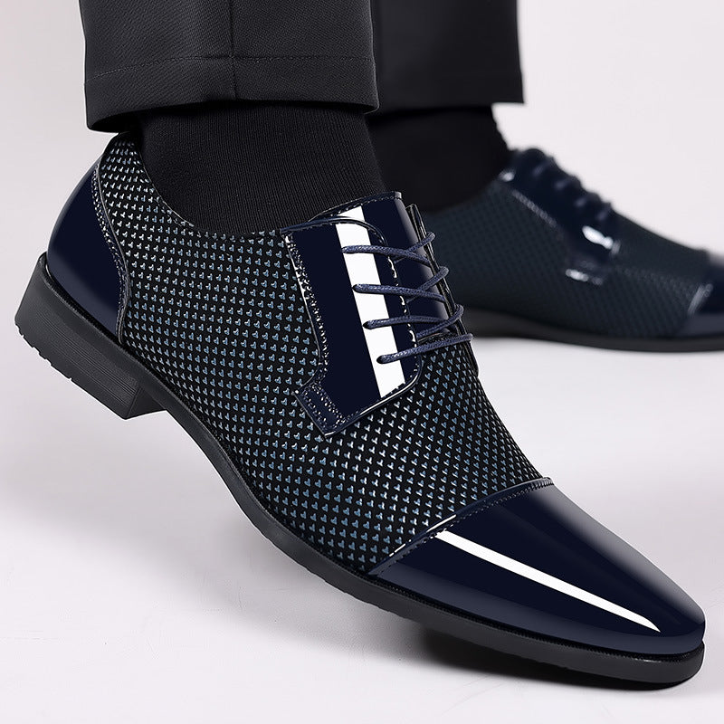 Men's Breathable Leather Dress Shoes – Pointed Toe