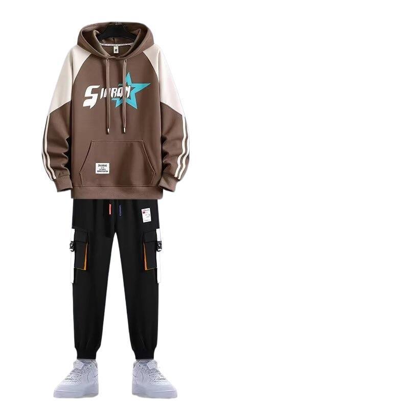 Men's Loose Fit Stitch Hoodie – Spring/Autumn Style