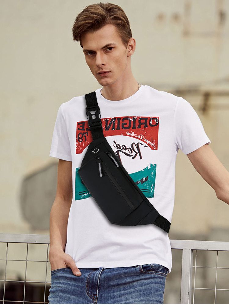 Waterproof Men’s Crossbody Waist Bag for Outdoor Sports