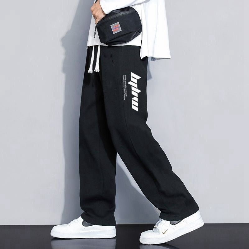 Men’s Straight-Leg Summer Sweatpants Loose Casual